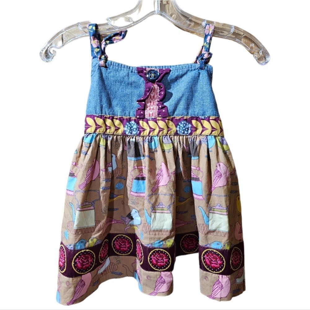 MATILDA JANE Teacup & Bird Top/Dress - Size 8